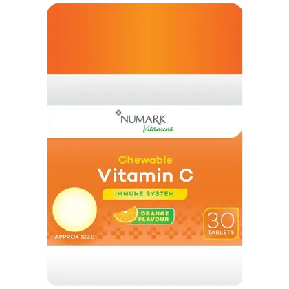 Numark Chewable Vitamin C 500mg Tablets Pack of 30
