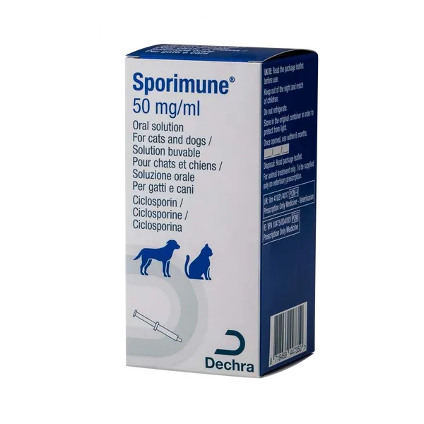Sporimune 50mg/ml Oral Solution for Cats and Dogs 25ml