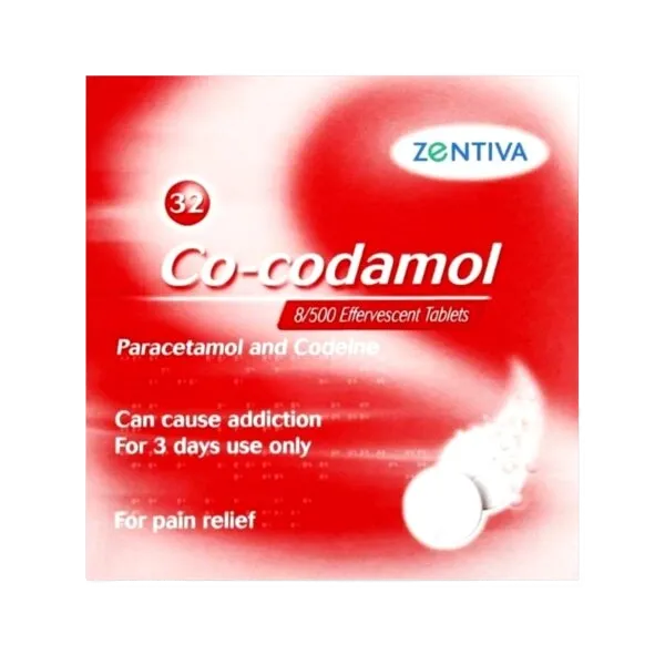 Co-Codamol Effervescent Tablets 8/500mg Pack of 32