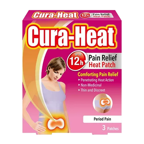 Cura-Heat Period Pain Relief Patches Pack of 3