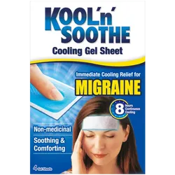 Kool 'n' Soothe Migraine Cooling Strips Pack of 4