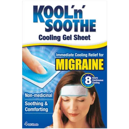 Kool 'n' Soothe Migraine Cooling Strips Pack of 4