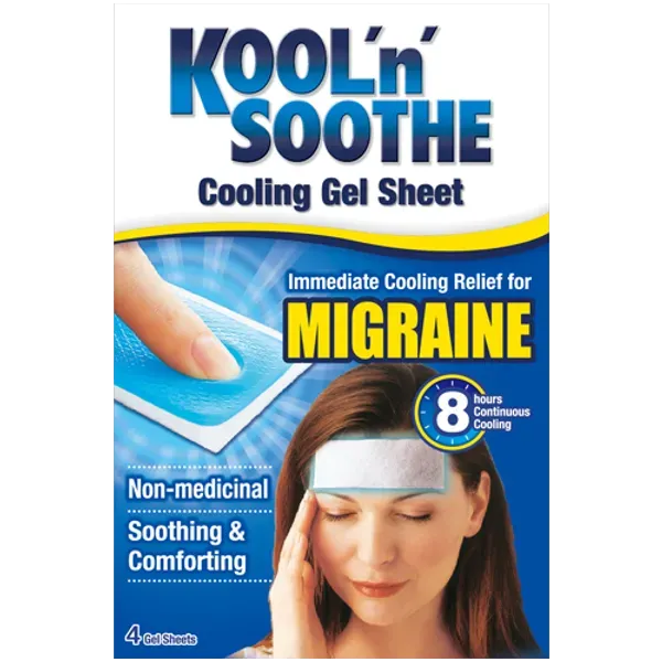 Kool 'n' Soothe Migraine Cooling Strips Pack of 4