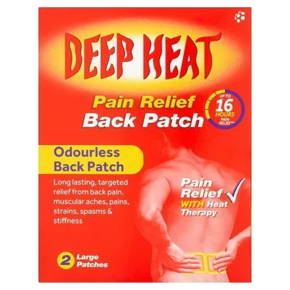 Deep Heat Pain Relief Back Patch Pack of 2