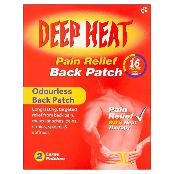 Deep Heat Pain Relief Back Patch Pack of 2