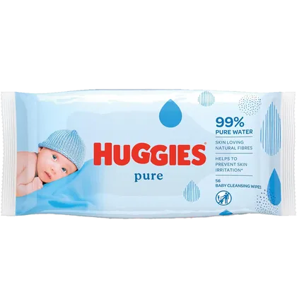 Huggies Pure Wipes Pack of 56