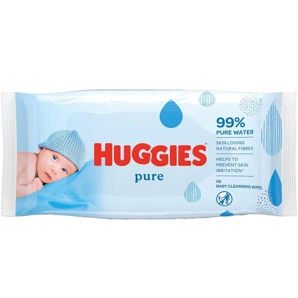 Huggies Pure Wipes Pack of 56