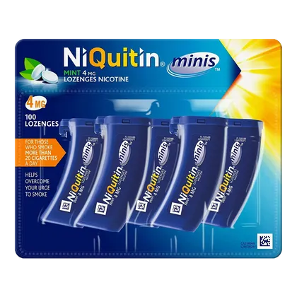 Niquitin Minis 4mg Mint Lozenges Pack of 100