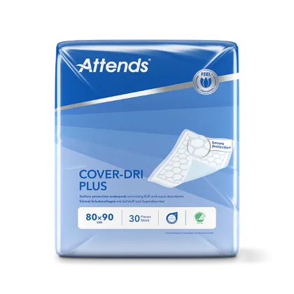 Attends Cover-Dri Plus 80 x 90cm Underpads Pack of 30