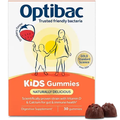 OptiBac Kids Gummies Strawberry Pack of 30