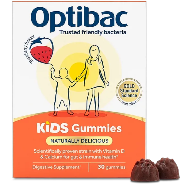 OptiBac Kids Gummies Strawberry Pack of 30
