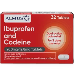 Almus Ibuprofen & Codeine 200mg/12.8mg Tablets Pack of 32