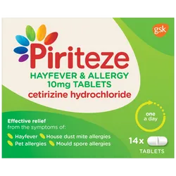 Piriteze Allergy Tablets Pack of 14