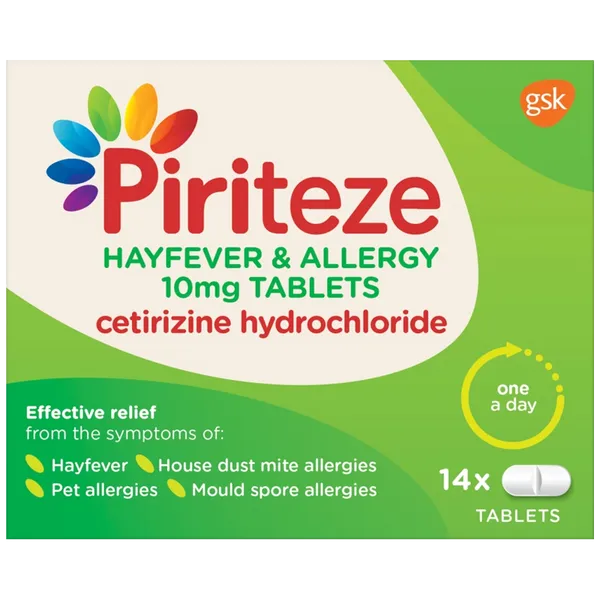 Piriteze Allergy Tablets Pack of 14