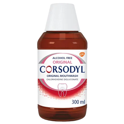 Corsodyl Alcohol Free Original Mouthwash 300ml
