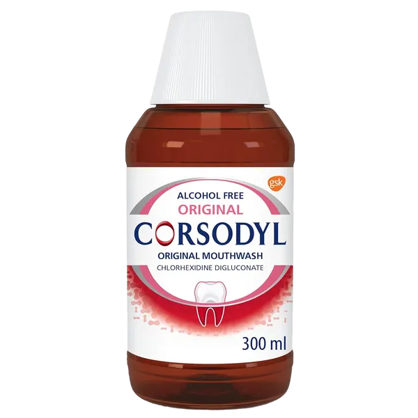 Corsodyl Alcohol Free Original Mouthwash 300ml
