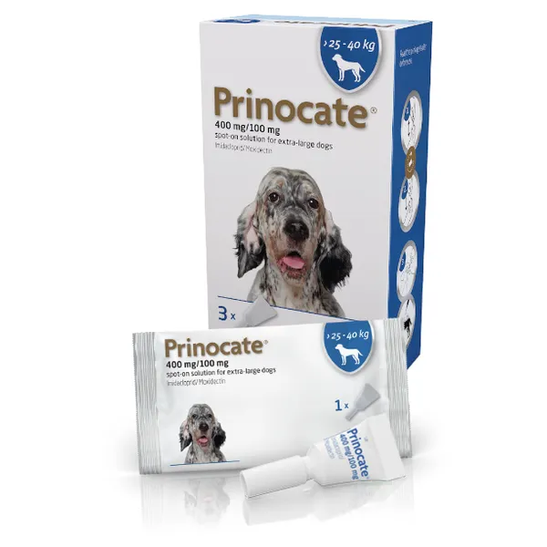 Prinocate Spot-on-Solution Extra Large Dog 400/100mg (25 – 40kg) Pack of 3