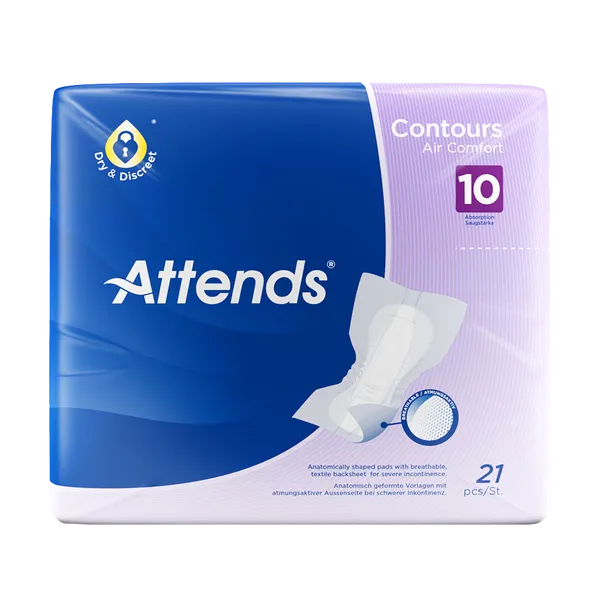 Attends Contours Air Comfort 10 Pack of 21