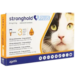 Stronghold Plus Cat 2.5-5kg Pipettes 0.5ml Pack of 3