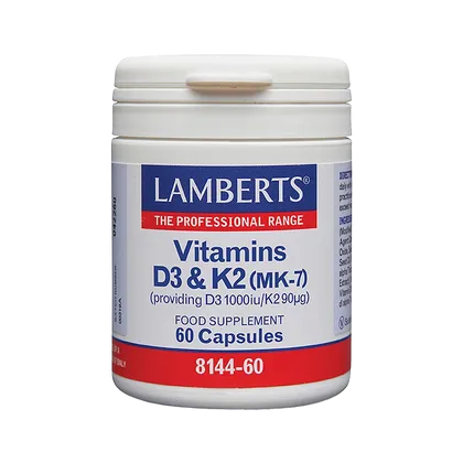 Lamberts Vitamin D3 1000iu & K2 90µg Capsules Pack of 60