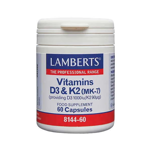 Lamberts Vitamins D3 and K2 Capsules Pack of 60