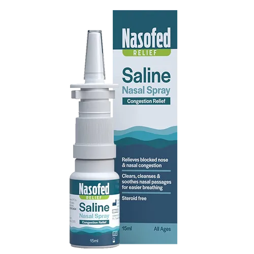 Nasofed Saline Nasal Spray for Congestion Relief 15ml