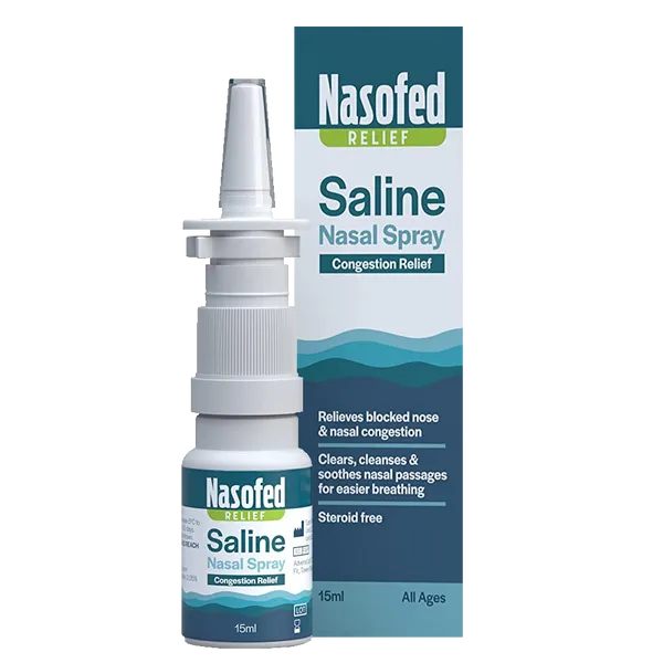 Nasofed Saline Nasal Spray for Congestion Relief 15ml