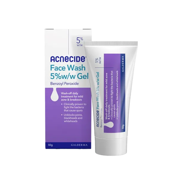 Acnecide Face Wash 5% w/w Gel 50g