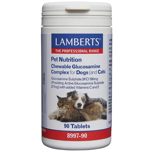 Lamberts Pet Nutrition Chewable Glucosamine Complex Tablets Pack of 90