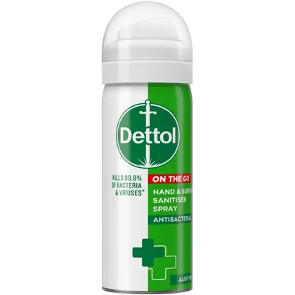 Dettol On The Go Antibacterial Hand & Surface Sanitiser Spray 50ml