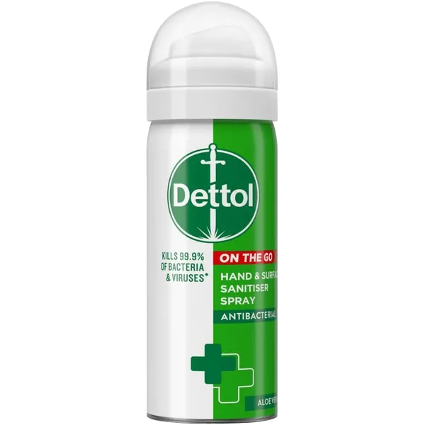 Dettol On The Go Antibacterial Hand & Surface Sanitiser Spray 50ml