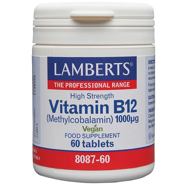 Lamberts Vitamin B12 Tablets 1000mcg Pack of 60