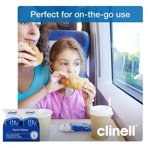 Clinell Antimicrobial Hand Wipes Pack of 8