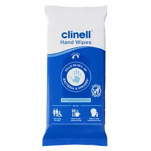 Clinell Antimicrobial Hand Wipes Pack of 8