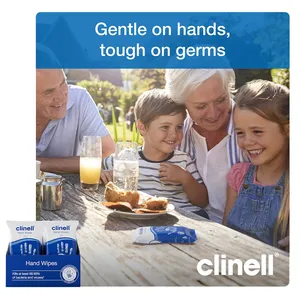 Clinell Antimicrobial Hand Wipes Pack of 8