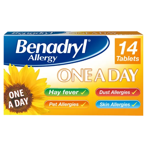 Benadryl Allergy One A Day Tablets Pack of 14