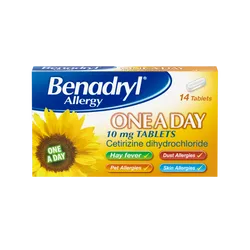 Benadryl Allergy One A Day Tablets Pack of 14