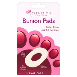 Carnation Bunion Pads Oval Pack of 4