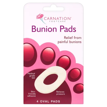 Carnation Bunion Pads Oval Pack of 4