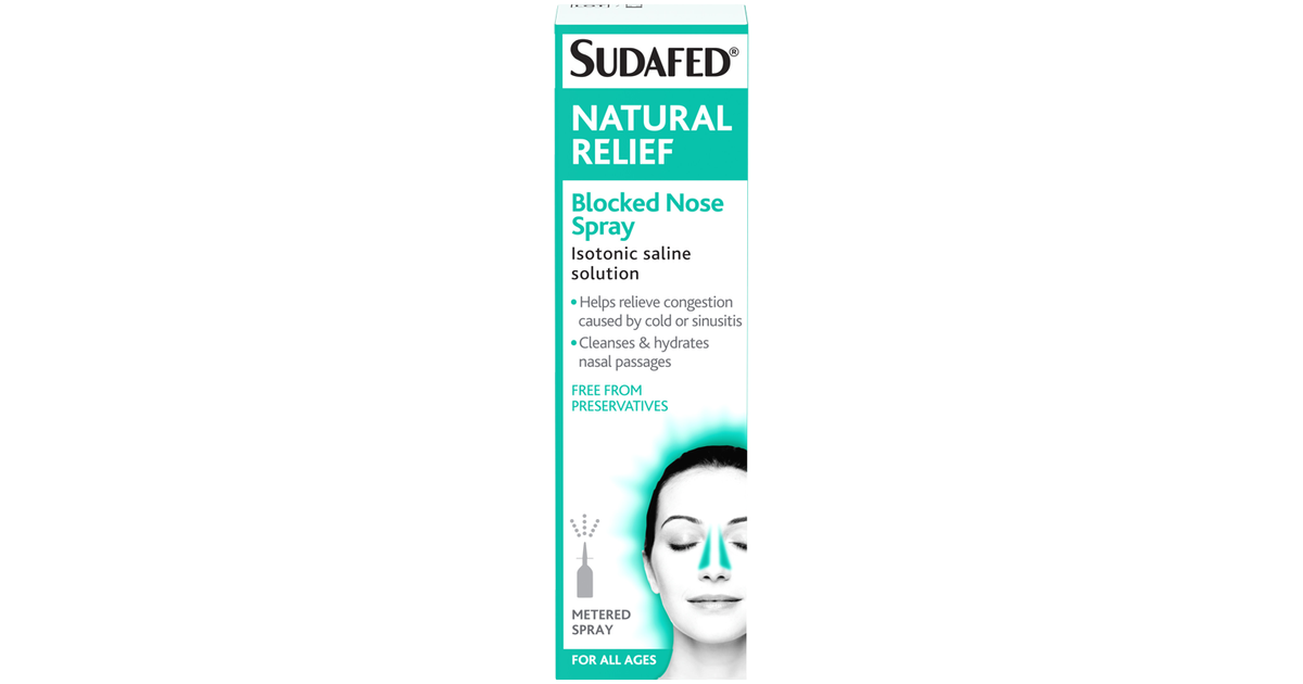 Sudafed Natural Relief Blocked Nose Spray 15ml