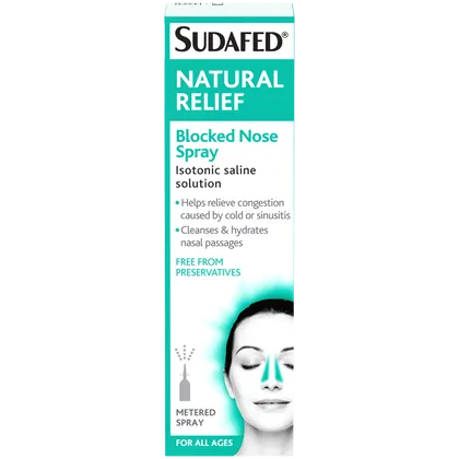 Sudafed Natural Relief Blocked Nose Spray 15ml