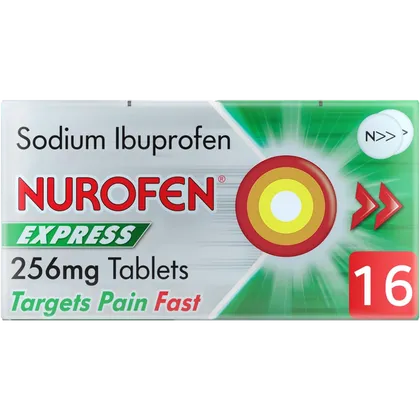 Nurofen Express 256mg Caplets Pack of 16