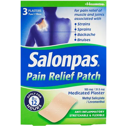Salonpas Pain Relief Patches Pack of 3