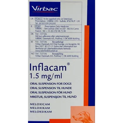 Inflacam Oral Suspension for Dog 1.5mg/ml 100ml