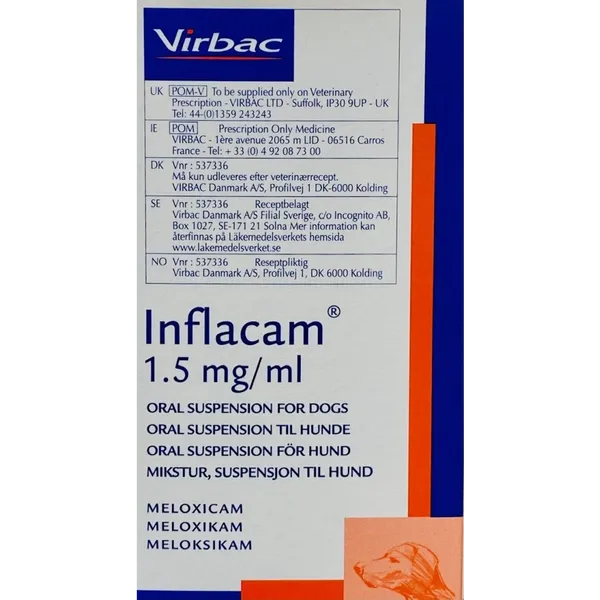 Inflacam For Dogs 100ml 1.5mg/ml Suspension