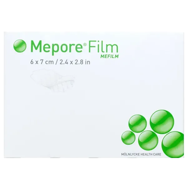 Mepore Adhesive Film Dressing 6cm x 7cm Pack of 10