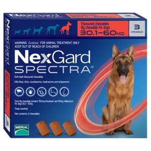 NexGard Spectra for Extra Large Dogs (30-60kg) - 3 Chewable Tablets