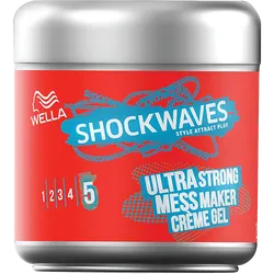 Wella Shockwaves Ultra Strong Mess Maker Creme Gel 150ml