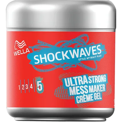 Wella Shockwaves Ultra Strong Mess Maker Creme Gel 150ml