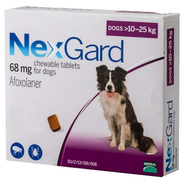 Nexgard Large Dog 10 – 25kg Chewable Tablets Pack of 3